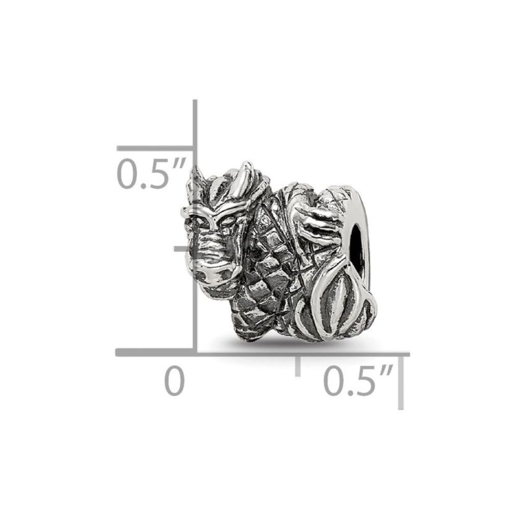 Kazi Luxury Sterling Silver Reflections Dragon Be… - image 4